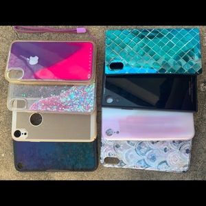 Lot of iPhone XR phone cases
